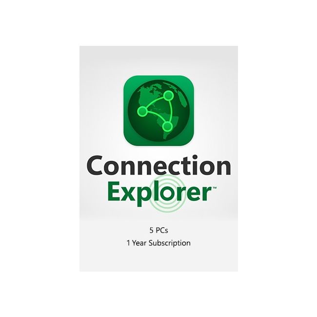 Connection Explorer - 5 PCs/ 1 Year Subscription