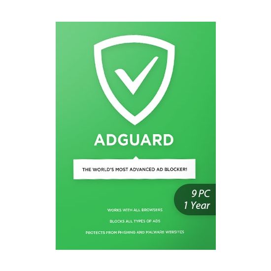 Adguard - 9 PCs - 1 Year