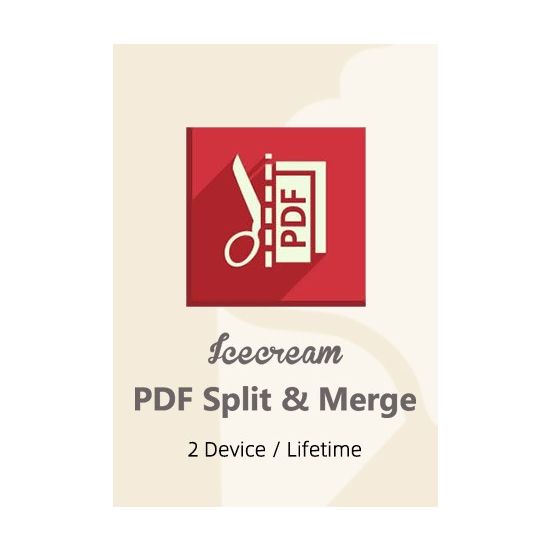 Icecream PDF Split & Merge - 2 PCs/ Lifetime